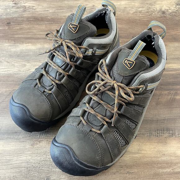 KEEN Voyager Men’s Brown Leather Hiking Shoes Size 15 1002570 - Picture 1 of 8